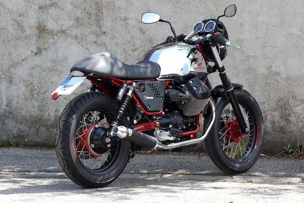 PENZL AUSPUFFANLAGE FÜR - Moto Guzzi® - Naked Bike - V7 Racer -  Baujahr 2014 bis 2015 - nur mit manuelle Steuerung