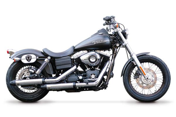 PENZL AUSPUFFANLAGE FÜR - Harley-Davidson - Dyna Street Bob (FXDB) - Motor TC88/TC96/TC103 - Baujahr 2006 bis 2017 - mit manuelle oder elektronische Steuerung