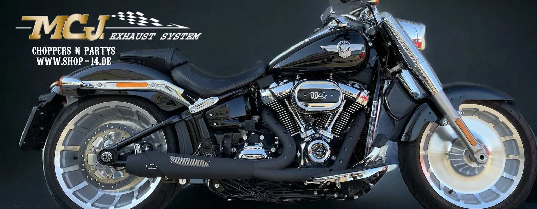 MCJ AUSPUFFANLAGEN MANUELL ODER ELEKTRISCH MIT KLAPPENSTEUERUNG - AUSPUFF KLAPPE FÜR HARLEY DAVIDSON UND ANDERE MARKEN