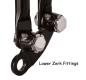 Preview: Springergabel - HARDBODY SPRINGER IM ANTIKE STIL – GLÄNZEND SCHWARZ – 22"  - Harley Davidson