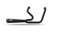 Preview: Malparidos  2-1 exhaust system in Stainless Steel with a matte black Cerakote - für Harley Davidson 06-16 6-sp Dyna up to 110" (NU) Euro 3 Auspuffanlage ECE-Typgenehmigung
