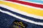 Preview: Pike Brothers 1969 Decke Hudson: naturweiß / schwarz / rot / blau / gelb - Mexican Chicano Harley Davidson