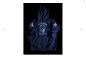 Preview: CnP Voll Gesticktes Choppers n Partys Black Skull Bandana Zipped Hood Hoodie in Schwarz Totenkopf Biker Motorrad