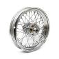 Preview: 3.00 x 16 Rad mit beidseitigem Flansch 40 Speichen verchromt – vorne: 73-84 FL. hinten: 73-84 FL; 73-81 FX (NU)