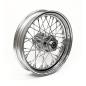Preview: 3.00 x 16 Hinterrad 40 Speichen verchromt – 86-96 FXST, FLST; 86-94 FXR; 91-96 FXD, FXDWG
