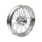 Preview: 3.00 x 16 wheel 40 spokes chrome – 67-72 FL front and rear; 71-72 FX rear only