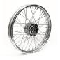 Preview: 2.15 x 21 Vorderrad 40 Speichen verchromt – 78-83 FX, XL Sportster mit zwei Bremsscheiben