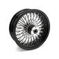 Preview: MCS radial 48 fat spoke rear wheel 5.50 x 16 black – 06-07 Dyna; 02-07 FLT/Touring (NU)
