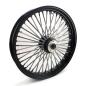 Preview: MCS-Radialspeichen-Vorderrad mit 48 Fat Spoke, 3.50 x 23, DF, schwarz – Custom-Anwendungen