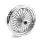 Preview: MCS radial 48 fat spoke front wheel 3.50 x 16 DF chrome – 00-07 FLT/Touring (NU)