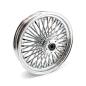 Preview: MCS radial 48 fat spoke front wheel 3.50 x 16 DF chrome – 00-07 FLT/Touring (NU)
