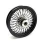 Preview: MCS-Radialspeichen-Vorderrad mit 48 Fat Spoke, 3.50 x 16, DF, schwarz – 00-07 FLT/Touring (NU)