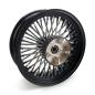 Preview: MCS-Radialspeichen-Hinterrad mit 48 Fat Spoke, 5.50 x 16, schwarz – 08-26 FLT/Touring nur für Custom-Anwendungen (siehe Hinweis)