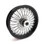 Preview: MCS-Radialspeichen-Vorderrad mit 48 Fat Spoke, 3.50 x 18, DF, schwarz – 00-07 FLT/Touring (NU)