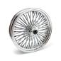 Preview: MCS-Radialspeichen-Hinterrad mit 48 Fat Spoke, 4.25 x 18, verchromt – 06-07 Dyna (NU)
