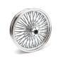Preview: MCS-Radialspeichen-Hinterrad mit 48 Fat Spoke, 4.25 x 18, verchromt – 06-07 Dyna (NU)