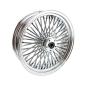 Preview: MCS-Radialspeichen-Hinterrad mit 48 Fat Spoke, 5.50 x 18, verchromt – 02-07 FLT/Touring; 02-06 V-Rod (NU)