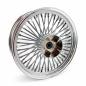 Preview: MCS radial 48 fat spoke rear wheel 5.50 x 18 chrome – 08-26 FLT/Touring in custom applications only (see note)
