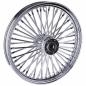 Preview: MCS radial 48 fat spoke front wheel 2.15 x 19 DF chrome – Custom applications
