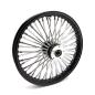 Preview: MCS-Radialspeichen-Vorderrad mit 48 Fat Spoke, 2.15 x 19, DF, schwarz – Custom-Anwendungen