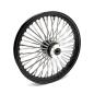 Preview: MCS-Radialspeichen-Vorderrad mit 48 Fat Spoke, 2.15 x 19, DF, schwarz – Custom-Anwendungen