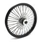 Preview: MCS-Radialspeichen-Vorderrad mit 48 Fat Spoke, 2.15 x 21, DF, schwarz – Custom-Anwendungen