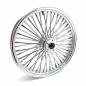 Preview: MCS-Radialspeichen-Vorderrad mit 48 Fat Spoke, 3.50 x 21, DF, verchromt – 00-07 FLT/Touring (NU)