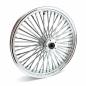 Preview: MCS-Radialspeichen-Vorderrad mit 48 Fat Spoke, 3.50 x 21, DF, verchromt – 00-07 FLT/Touring (NU)