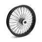Preview: MCS-Radialspeichen-Vorderrad mit 48 Fat Spoke, 3.50 x 21, DF, schwarz – 00-07 FLT/Touring (NU)