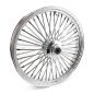 Preview: MCS-Radialspeichen-Vorderrad mit 48 Fat Spoke, 3.50 x 23, SF, verchromt – 04-05 FXDWG