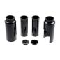 Preview: Cult-Werk 6-teilig Gabelrohr-Abdeckungsset. glänzend schwarz. Logo – 18-26 Softail Street Bob; Standard: 18-20(NU)FXBB Street Bob 107; 25-26 FXBB Street Bob 117; 21-24(NU)FXBBS Street Bob 114; 20-24(NU)FXST Softail Standard 107