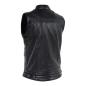 Preview: John Doe Storm Leather Vest Black - Lederweste Kutte Leder