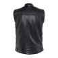 Preview: John Doe Storm Leather Vest Black - Lederweste Kutte Leder