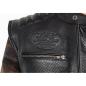 Preview: John Doe Storm Leather Vest Black - Lederweste Kutte Leder