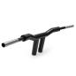 Preview: Killer Custom, 'Champion' T-Bar Mega handlebar 12". Black Lenkrad für Harley Davidson®  73-24 H-D mit 3,5" Riser-Montagelochabstand (ausgenommen Modelle mit hydraulischer Kupplung)