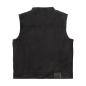 Preview: West Coast Choppers WCC x 13 1/2 Dominator black canvas riding vest Kutte Weste Biker Bikerweste