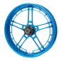 Preview: Arlen Ness, Flatline-Felge 19 x 3.25 Zoll, blau – Universell passend. Das modellspezifische Arlen-Ness-Nabenkit muss für ein vollständiges Rad separat bestellt werden.