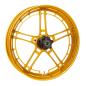Preview: Arlen Ness, Flatline-Felge 21 x 3.5 Zoll, gold – Universell passend. Das modellspezifische Arlen-Ness-Nabenkit muss für ein vollständiges Rad separat bestellt werden.