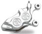 Preview: PM 4-KOLBEN "DIFFERENTIAL-BORE" VORDERRAD-BREMSZANGEN - PERFORMANCE MACHINE