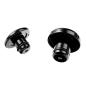 Preview: Cult-Werk vorne axle Abdeckung set. glänzend schwarz. Logo – 23-25 FLTRXSE; 24-26 FLTRXSTSE; 24-26 FLTRX; 2026 FLTRXL; 23-26 FLHXSE; 2026 FLXSTSE; 2026 FLHXLSE; 2026 FLHXL; 24-26 FLHX; 2025 FLHXU