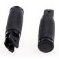 Preview: Cult-Werk ''Racing'' rider foot peg set. glänzend schwarz – Rider: 18-26 Softail with foot pegs
