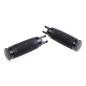 Preview: Cult-Werk ''Racing'' rider foot peg set. glänzend schwarz – Rider: 18-26 Softail with foot pegs