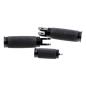 Preview: Cult-Werk ''Racing'' rider foot & shift peg set. glänzend schwarz – Rider: 18-26 Softail with foot pegs