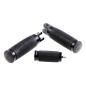 Preview: Cult-Werk ''Racing'' rider foot & shift peg set. glänzend schwarz – Rider: 18-26 Softail with foot pegs