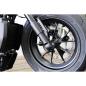 Preview: Cult-Werk vorne axle Abdeckungsset. glänzend schwarz – 21-26 RH1250S Sportster S; 22-26 RH975 Nightster; 23-26 RH975S Nightster Special