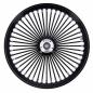 Preview: MCS-Radialspeichen-Vorderrad mit 48 Fat Spoke, 3.50 x 23, DF, schwarz – Custom-Anwendungen