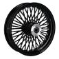 Preview: MCS-Radialspeichen-Hinterrad mit 48 Fat Spoke, 3.50 x 16, schwarz – 06-07 Dyna; 02-07 FLT/Touring; 05-07 XL Sportster (NU)