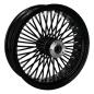 Preview: MCS-Radialspeichen-Hinterrad mit 48 Fat Spoke, 5.50 x 18, schwarz – 02-07 FLT/Touring; 02-06 V-Rod (NU)