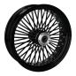 Preview: MCS-Radialspeichen-Hinterrad mit 48 Fat Spoke, 5.50 x 18, schwarz – 02-07 FLT/Touring; 02-06 V-Rod (NU)
