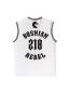Preview: Bosnian Rebel Basketball Trikot White/Black - Bosna i Hercegovina Dres Kosarka
